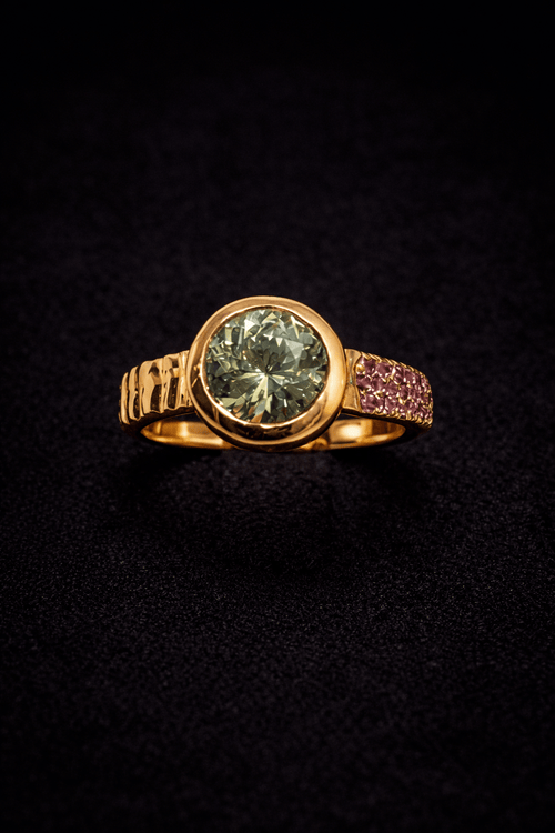 Merilani mint tsavorite garnet ring size 7 - Zack B Designs